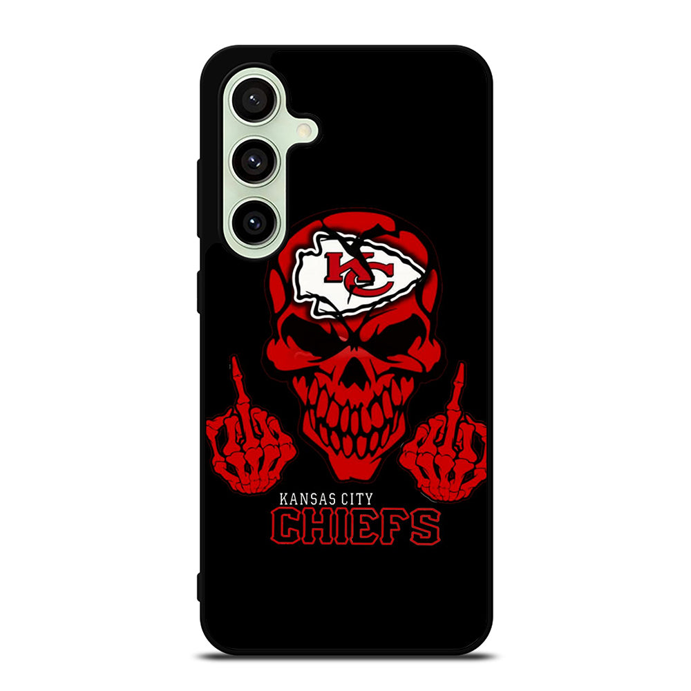 KANSAS CITY CHIEFS SKULL LOGO Samsung Galaxy S24 FE Case Cover