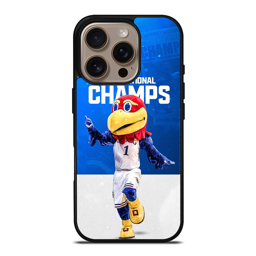 KANSAS JAYHAWKS MASCOT iPhone 16 Pro Case Cover