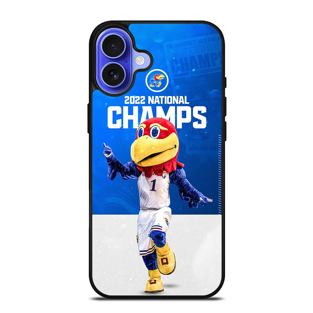 KANSAS JAYHAWKS MASCOT iPhone 16 Case Cover