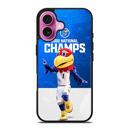 KANSAS JAYHAWKS MASCOT iPhone 16 Plus Case Cover