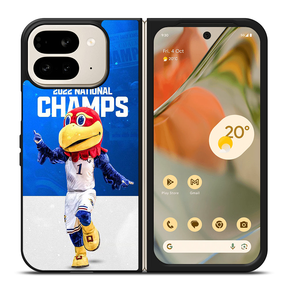 KANSAS JAYHAWKS MASCOT Google Pixel 9 Pro Fold Case Cover