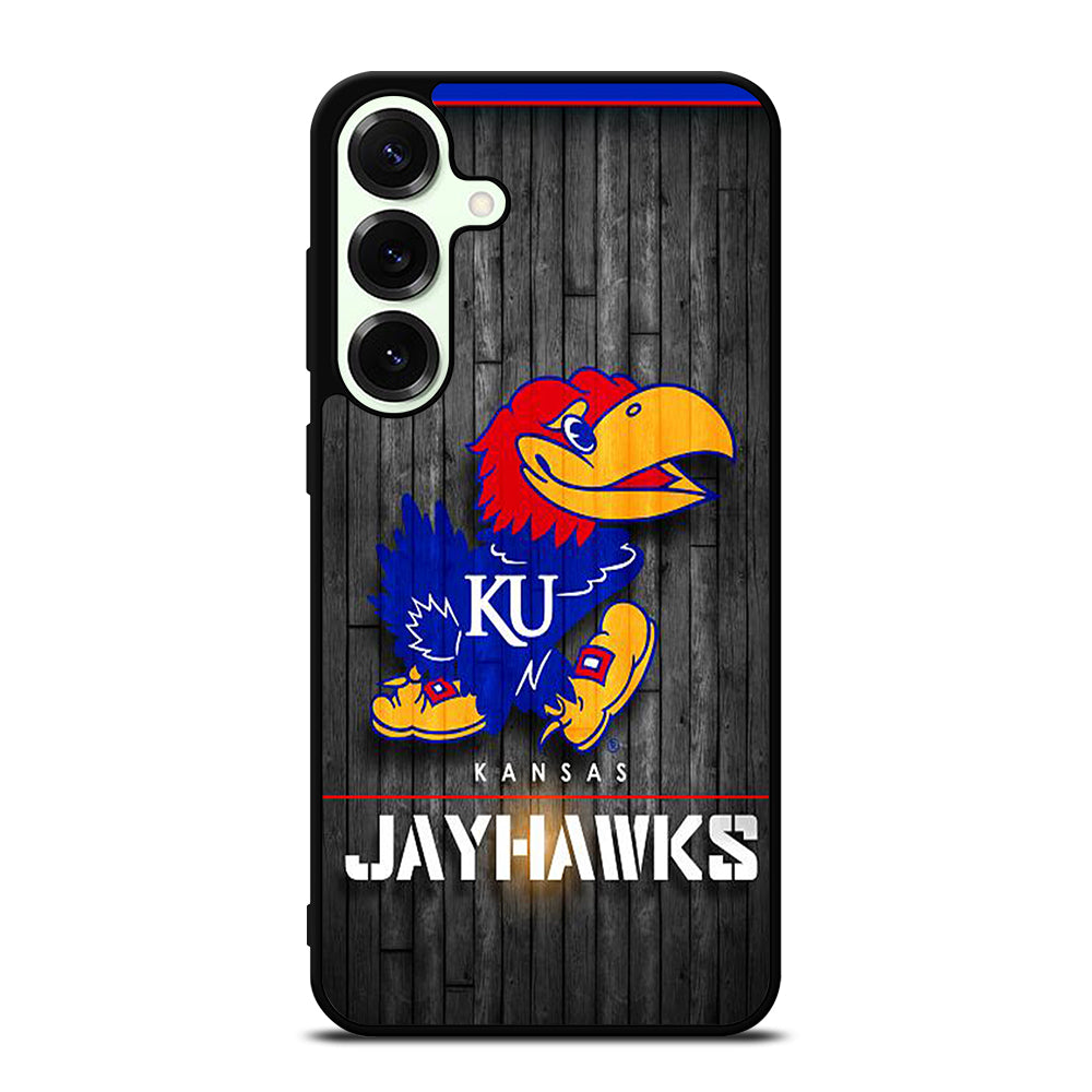 KANSAS JAYHAWKS NBA WOODEN LOGO Samsung Galaxy S26 Plus Case Cover