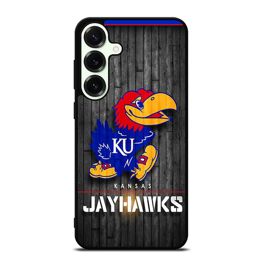 KANSAS JAYHAWKS NBA WOODEN LOGO Samsung Galaxy S26 Plus Case Cover