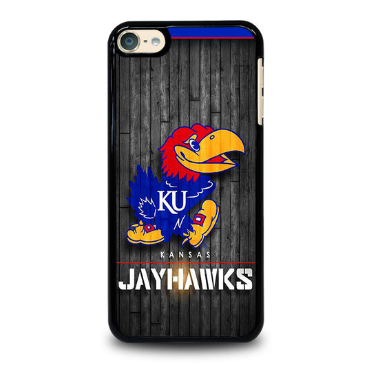KANSAS JAYHAWKS NBA WOODEN LOGO iPod Touch 6 Case Cover
