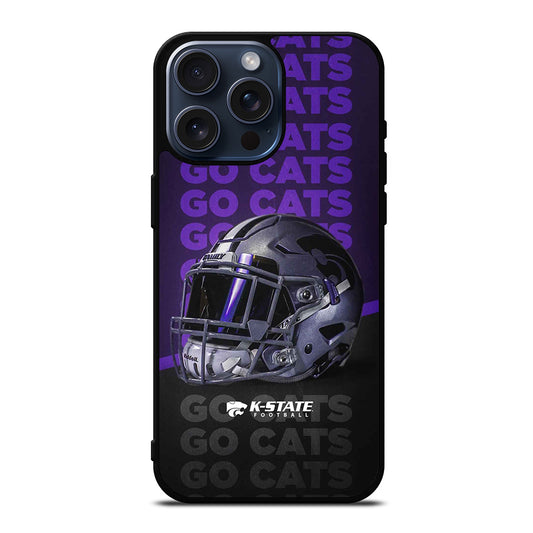 KANSAS STATE WILDCATS HELMET ICON iPhone 15 Pro Max Case Cover