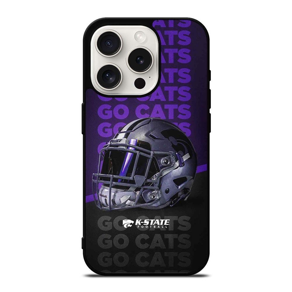 KANSAS STATE WILDCATS HELMET ICON iPhone 15 Pro Case Cover