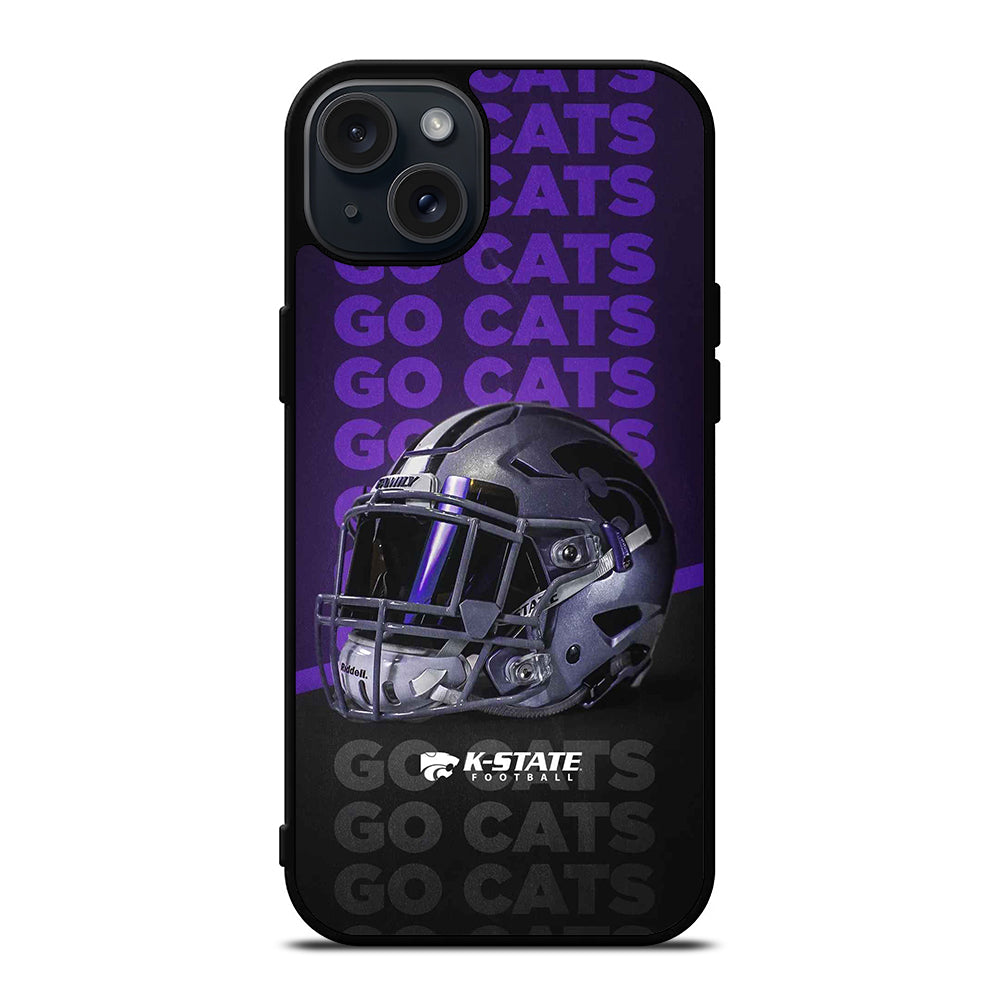 KANSAS STATE WILDCATS HELMET ICON iPhone 15 Plus Case Cover