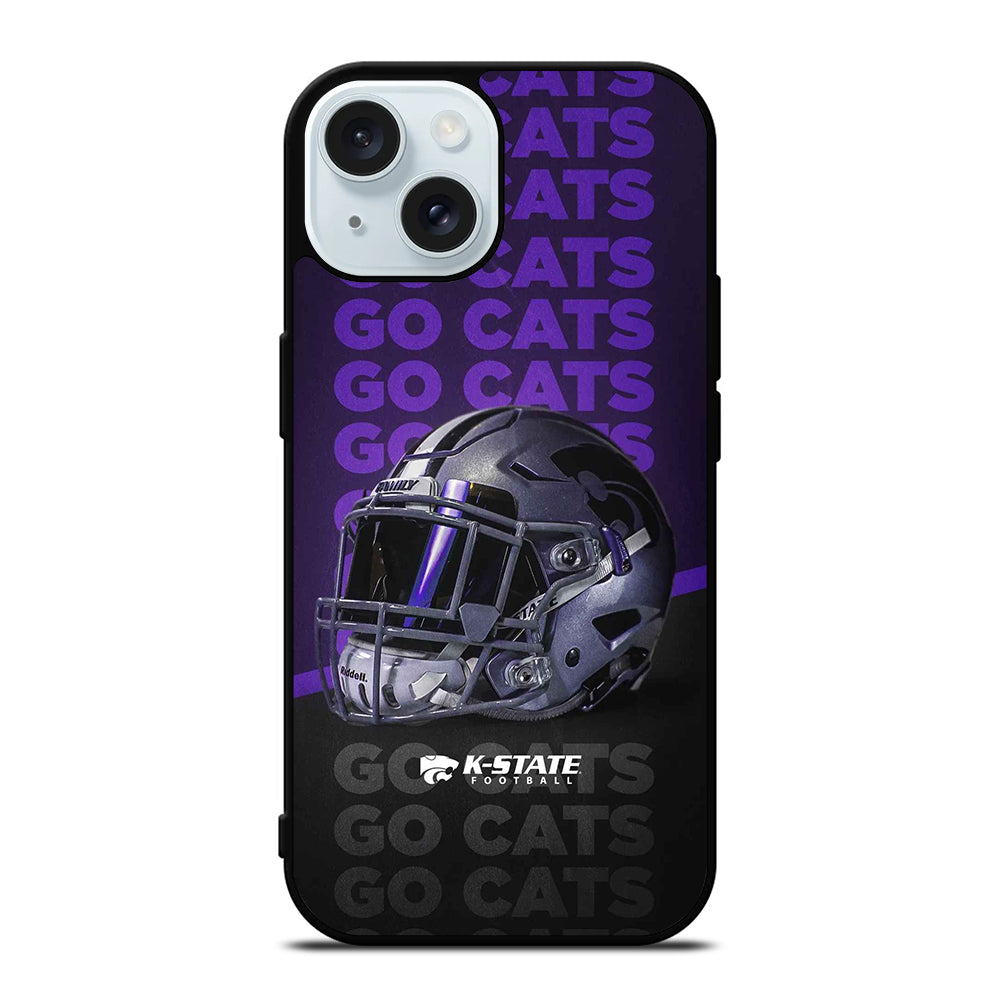 KANSAS STATE WILDCATS HELMET ICON iPhone 15 Case Cover