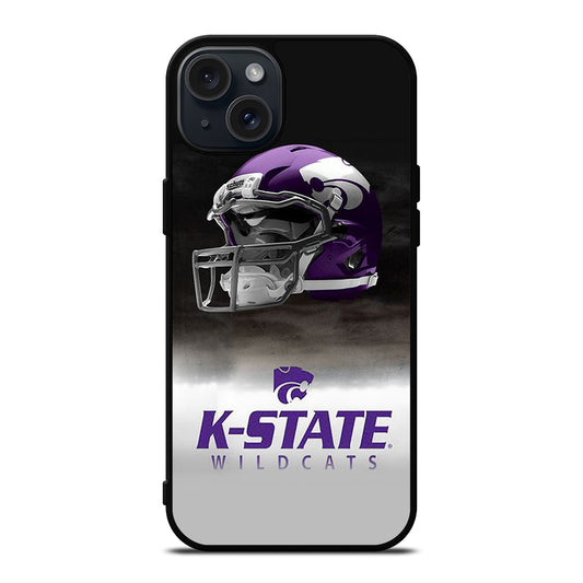 KANSAS STATE WILDCATS HELMET LOGO iPhone 15 Plus Case Cover