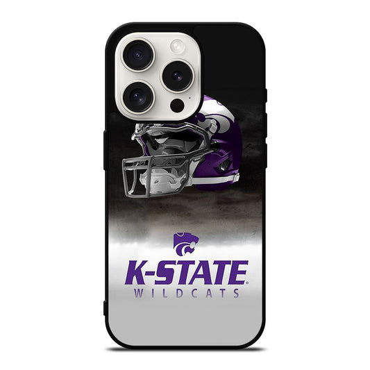 KANSAS STATE WILDCATS HELMET LOGO iPhone 15 Pro Case Cover