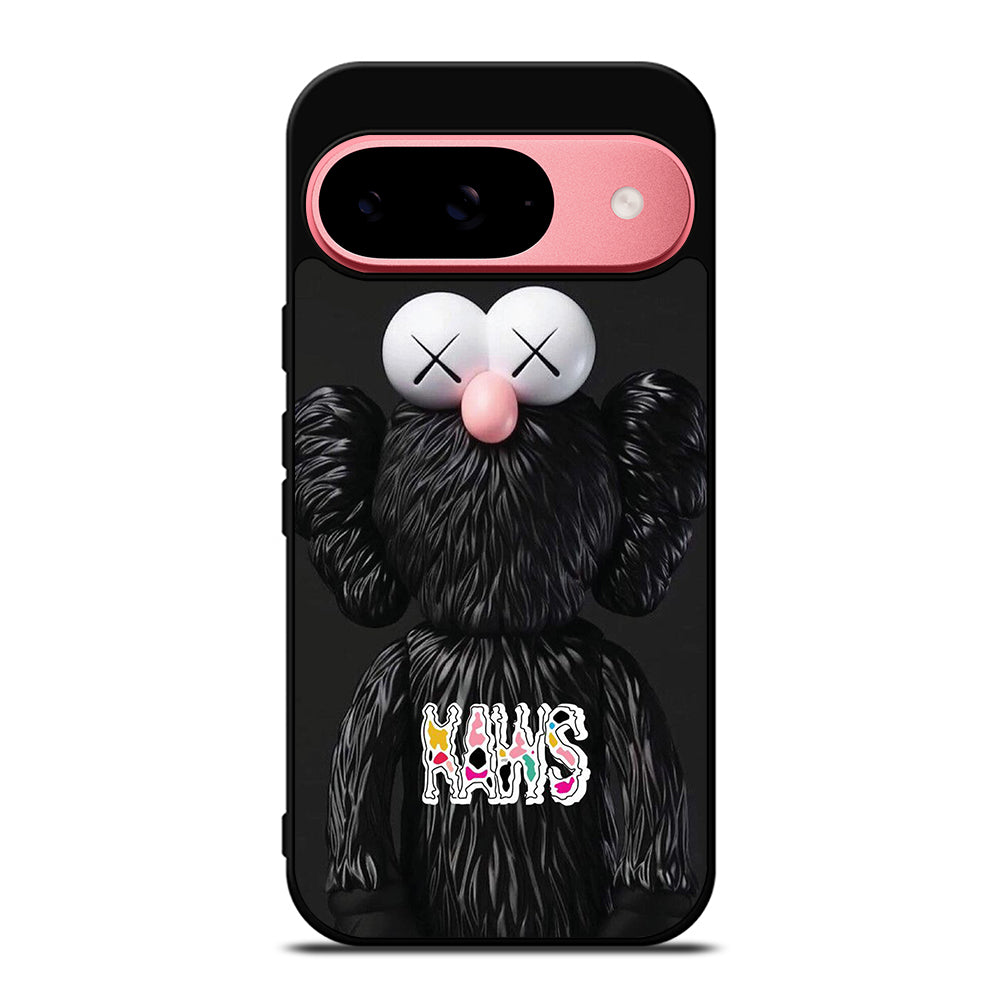 KAWS DESIGN LOGO BLACK Google Pixel 9 Case Cover