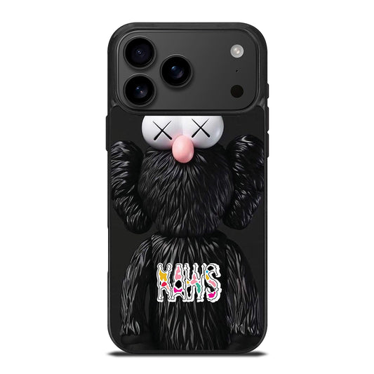 KAWS DESIGN LOGO BLACK iPhone 17 Pro Max Case Cover