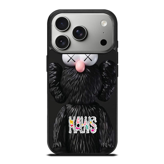 KAWS DESIGN LOGO BLACK iPhone 17 Pro Case Cover