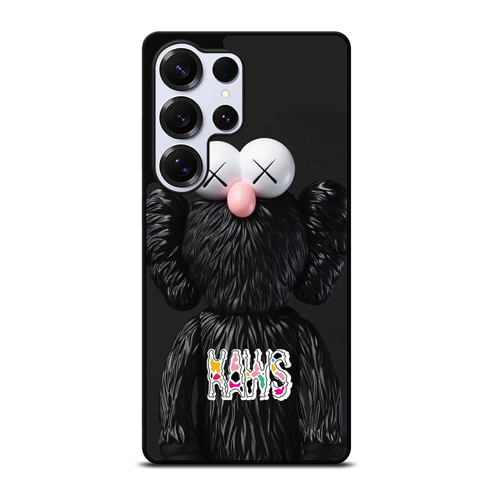 KAWS DESIGN LOGO BLACK Samsung Galaxy S25 Ultra Case Cover