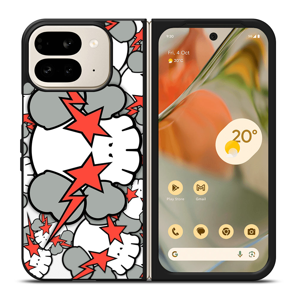 KAWS DESIGN PATTERN Google Pixel 9 Pro Fold Case Cover