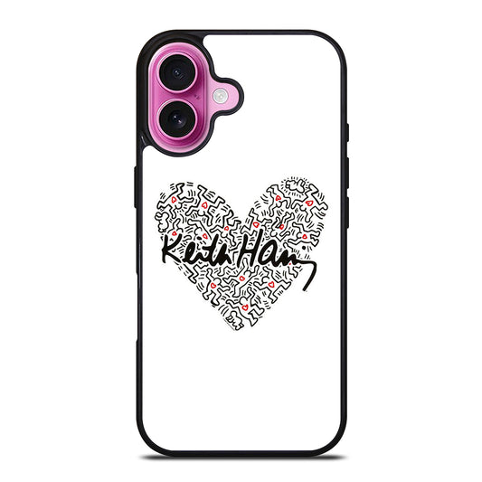 KEITH HARING ART LOVE 2 iPhone 16 Plus Case Cover