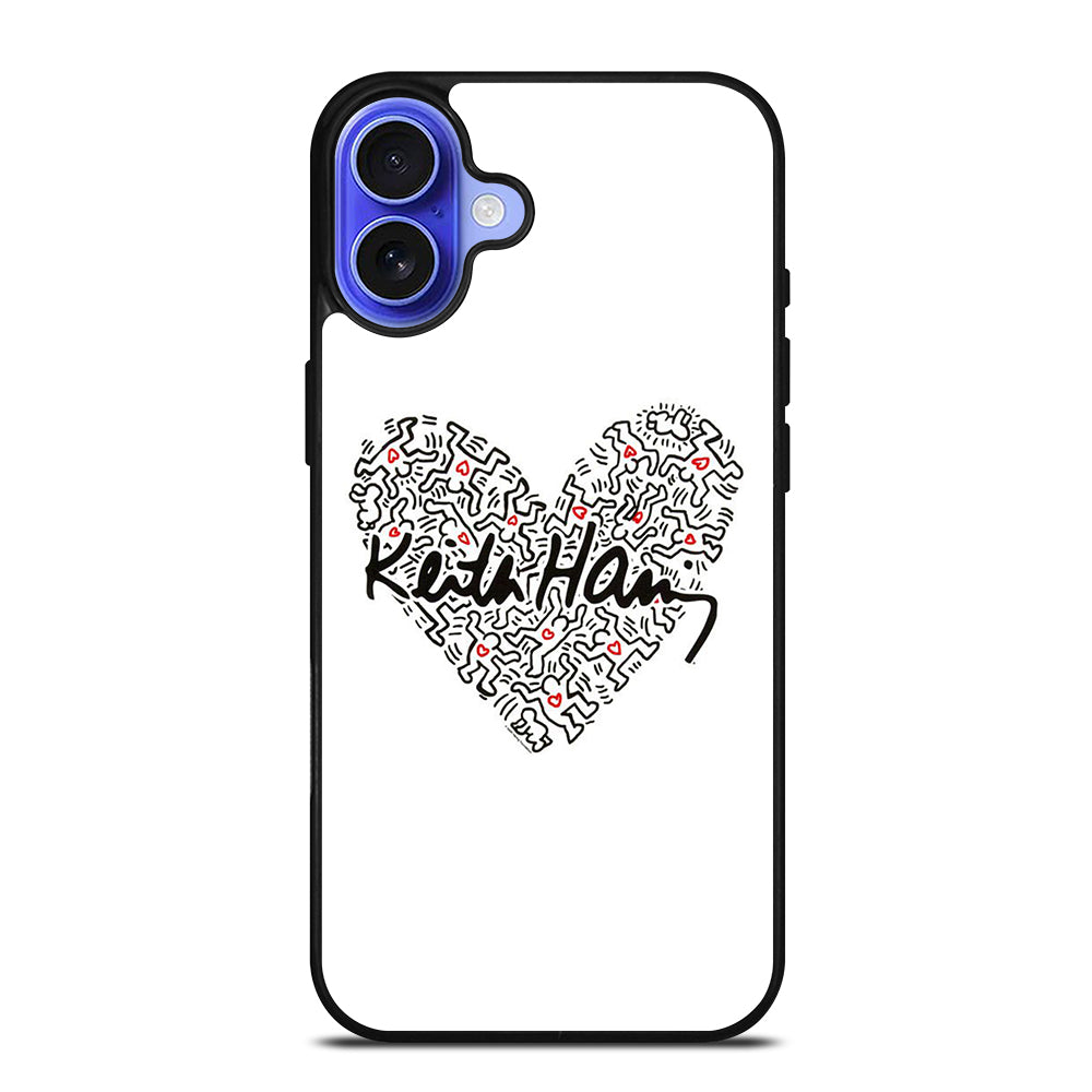 KEITH HARING ART LOVE 2 iPhone 16 Case Cover