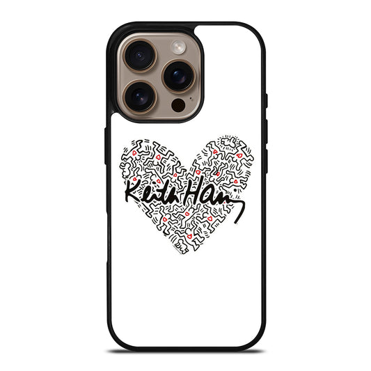 KEITH HARING ART LOVE 2 iPhone 16 Pro Case Cover
