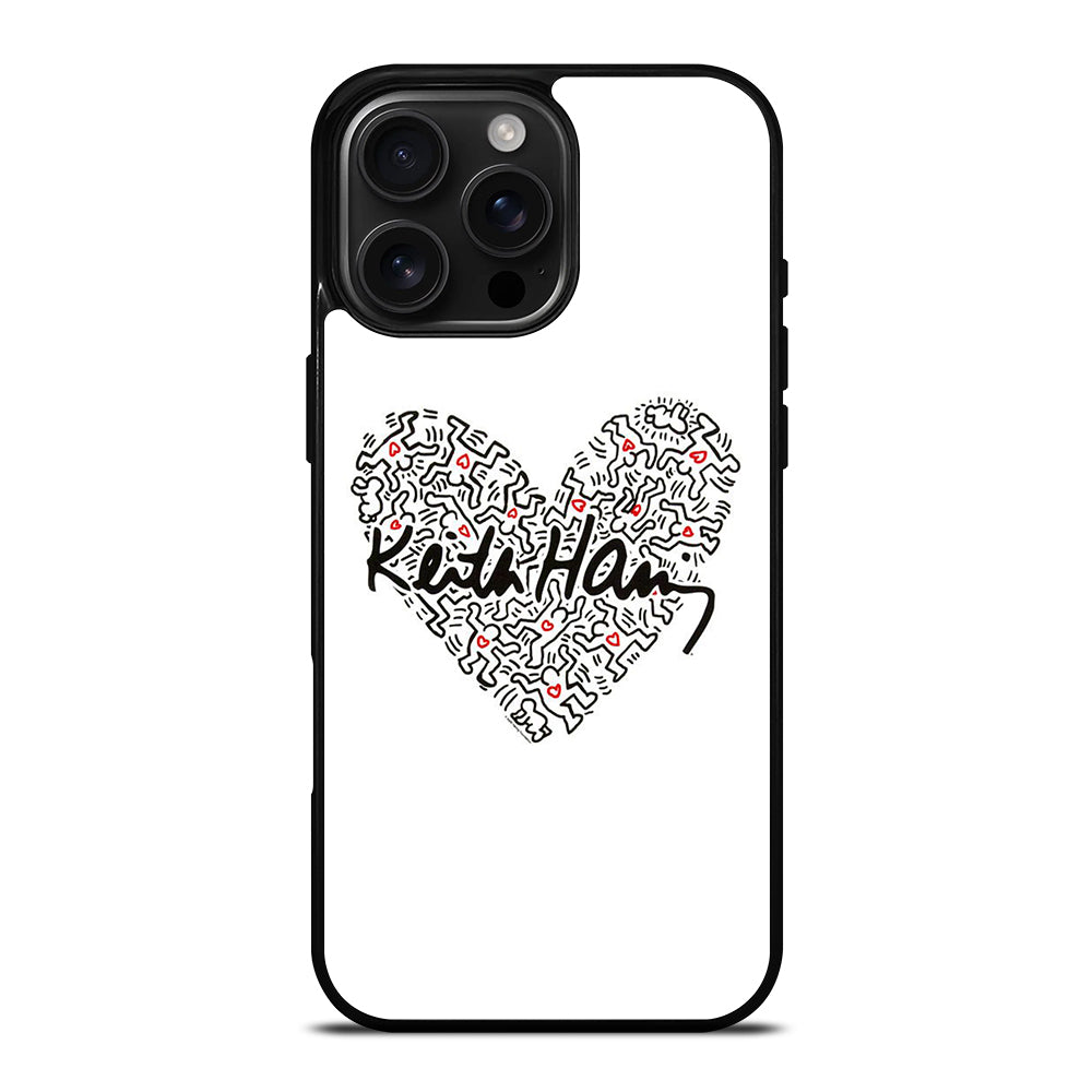 KEITH HARING ART LOVE 2 iPhone 16 Pro Max Case Cover