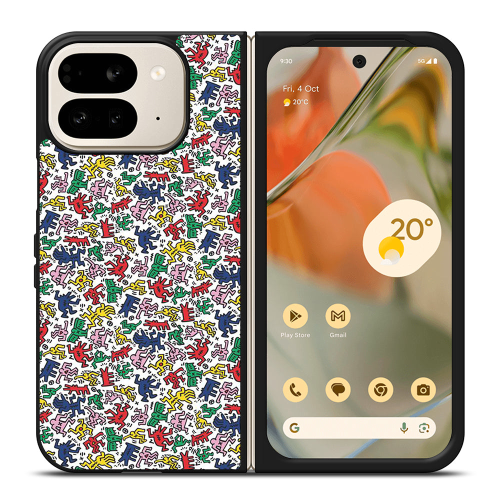 KEITH HARING ART PATTERN 2 Google Pixel 9 Pro Fold Case Cover