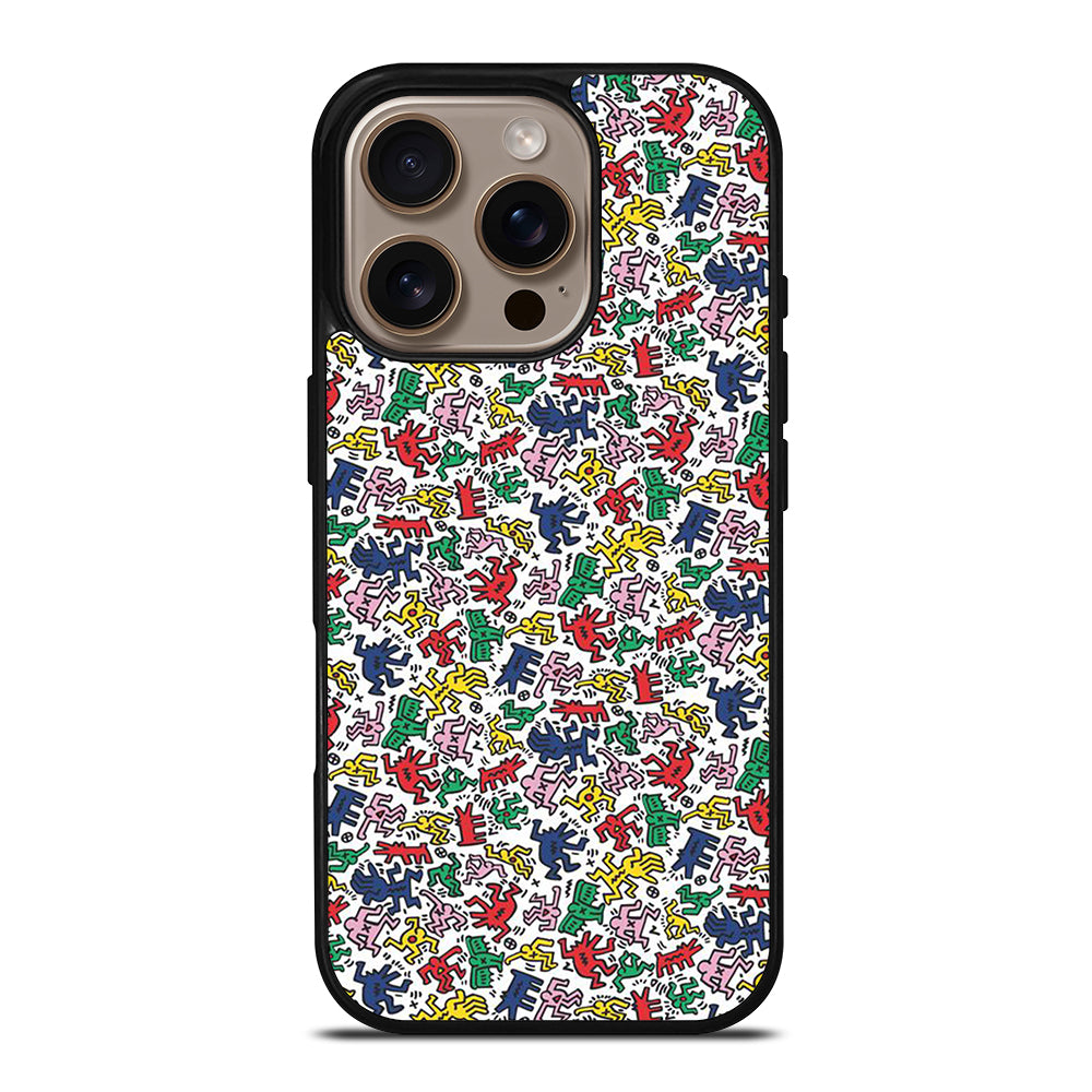 KEITH HARING ART PATTERN 2 iPhone 16 Pro Case Cover