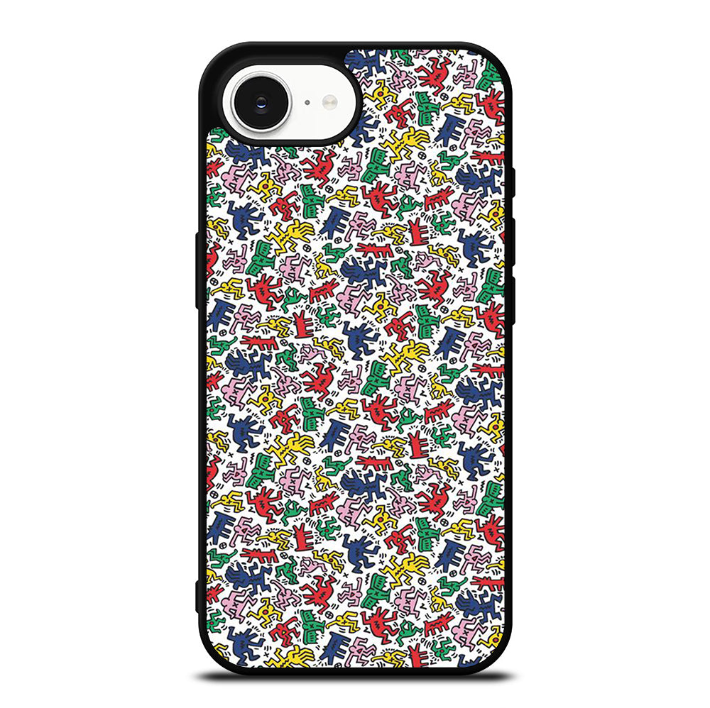 KEITH HARING ART PATTERN 2 iPhone 16e Case Cover