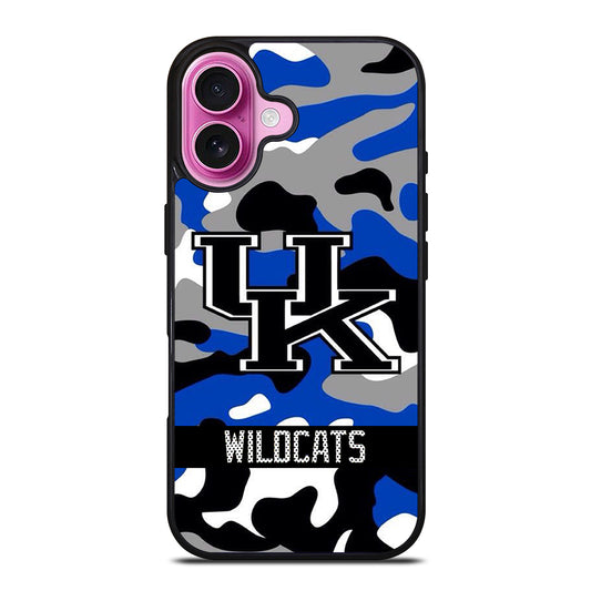 KENTUCKY WILDCATS CAMO iPhone 16 Plus Case Cover