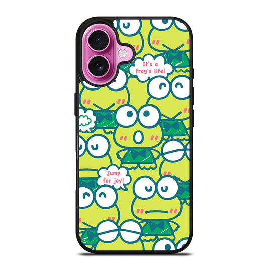 KEROPPI FROG PATTERN iPhone 16 Plus Case Cover