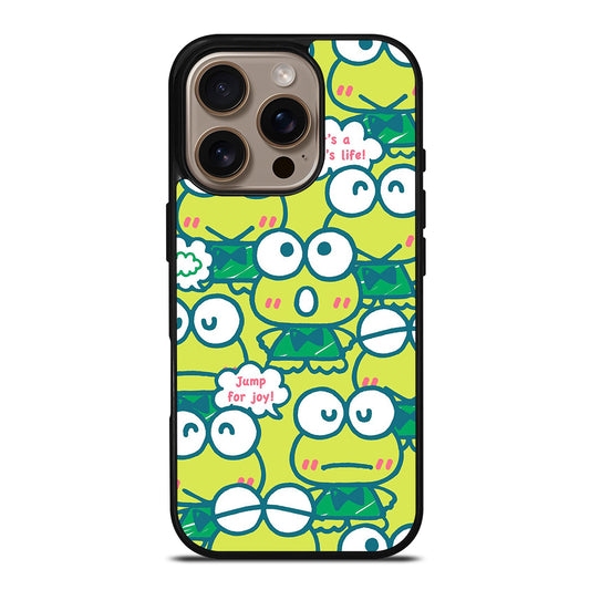 KEROPPI FROG PATTERN iPhone 16 Pro Case Cover