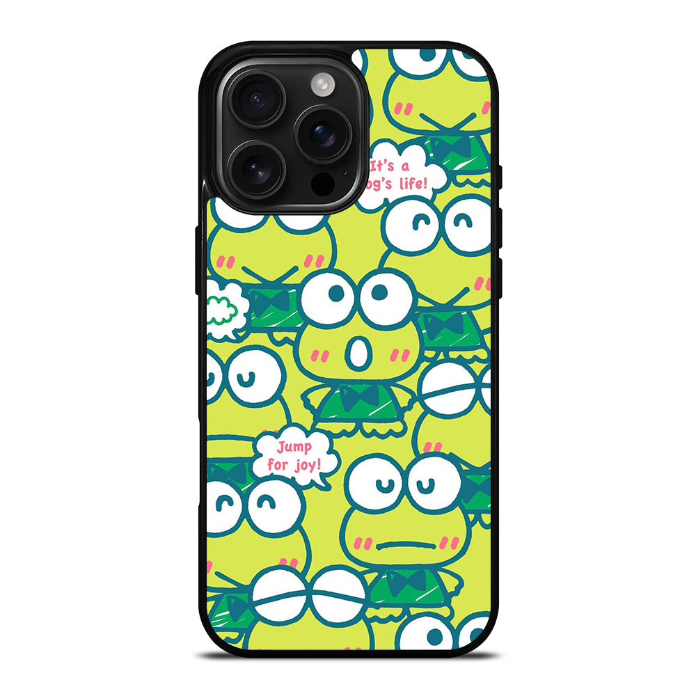 KEROPPI FROG PATTERN iPhone 16 Pro Max Case Cover