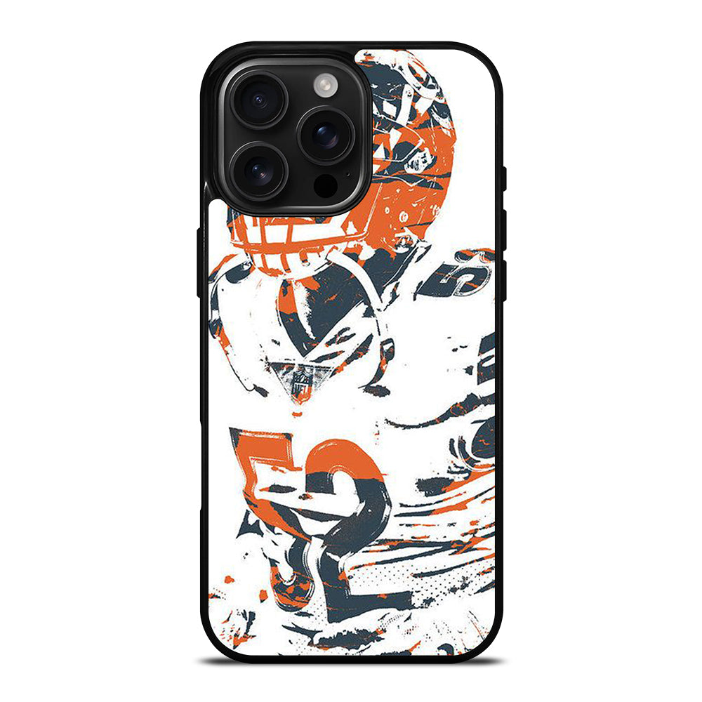 KHALIL MACK CHICAGO BEARS ART iPhone 16 Pro Max Case Cover