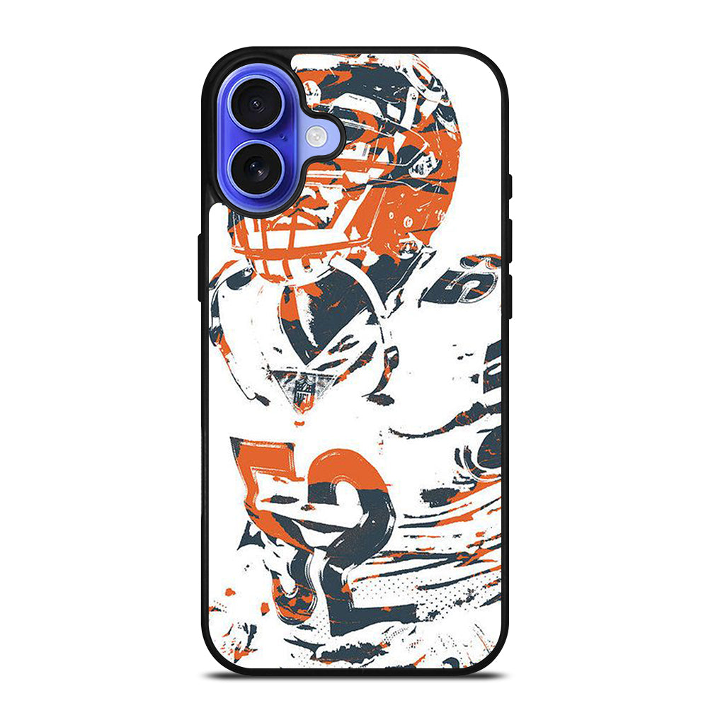 KHALIL MACK CHICAGO BEARS ART iPhone 16 Case Cover
