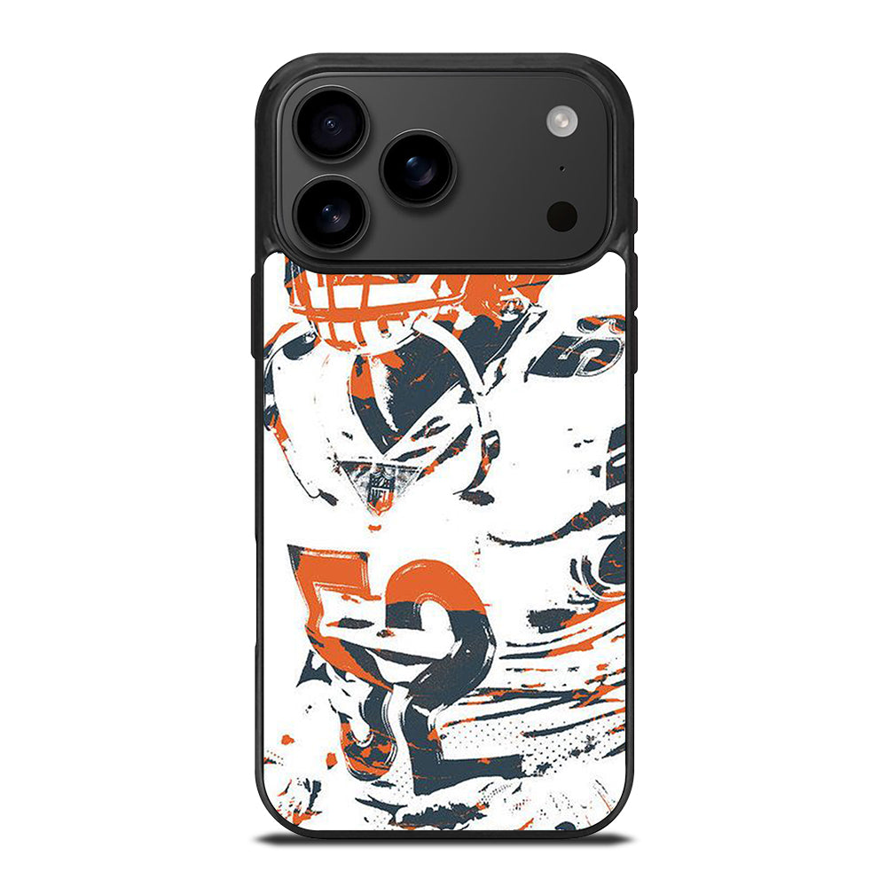 KHALIL MACK CHICAGO BEARS ART iPhone 17 Pro Max Case Cover