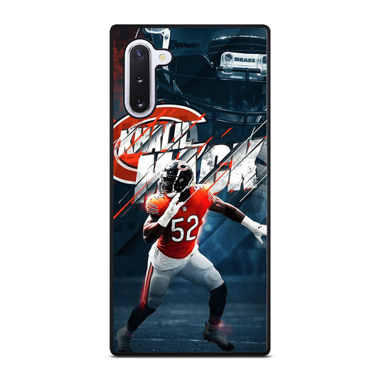 KHALIL MACK CHICAGO BEARS NFL Samsung Galaxy Note 10 Case Cover