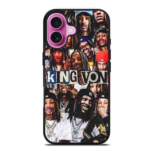 KING VON RAPPER COLLAGE iPhone 16 Plus Case Cover