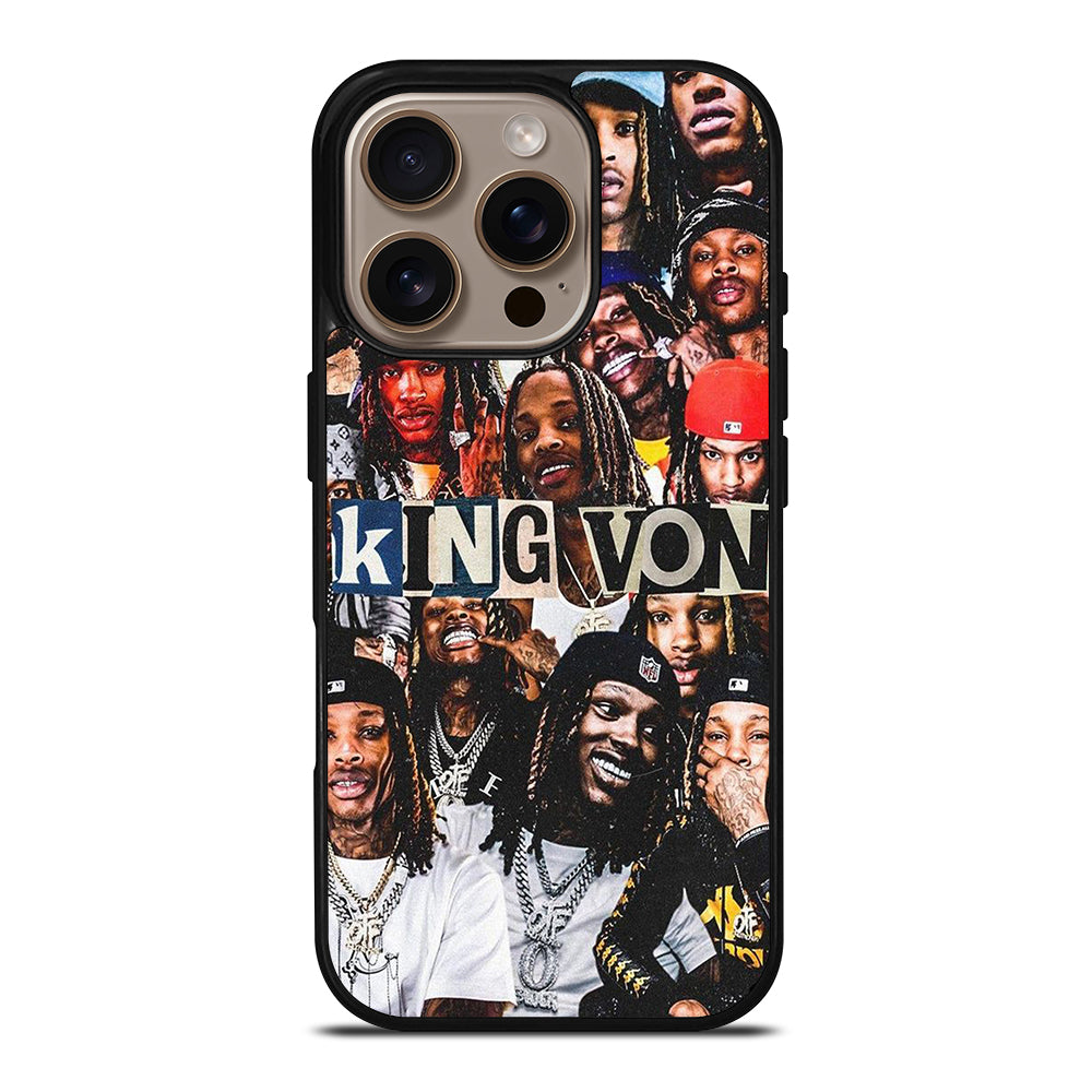 KING VON RAPPER COLLAGE iPhone 16 Pro Case Cover