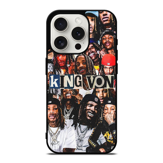 KING VON RAPPER COLLAGE iPhone 15 Pro Case Cover