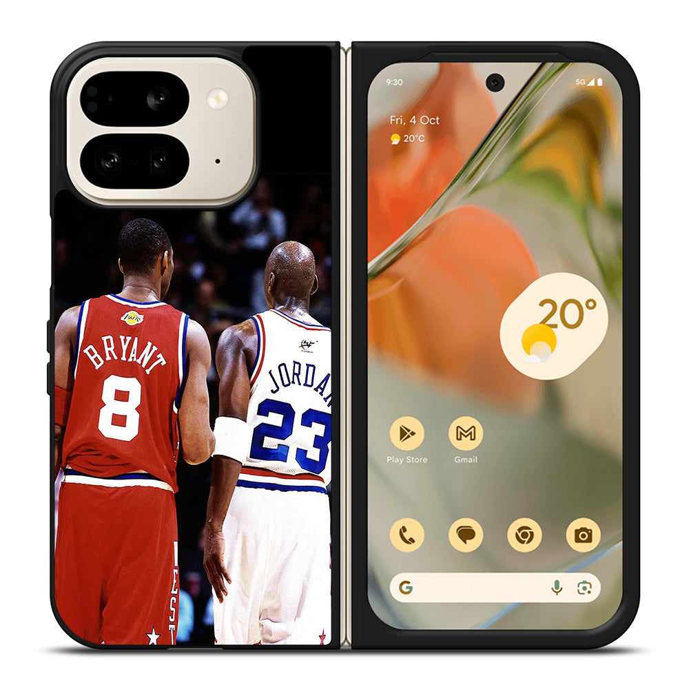 KOBE BRIANT X MICHAEL JORDAN BASKETBALL NBA Google Pixel 9 Pro Fold Case Cover