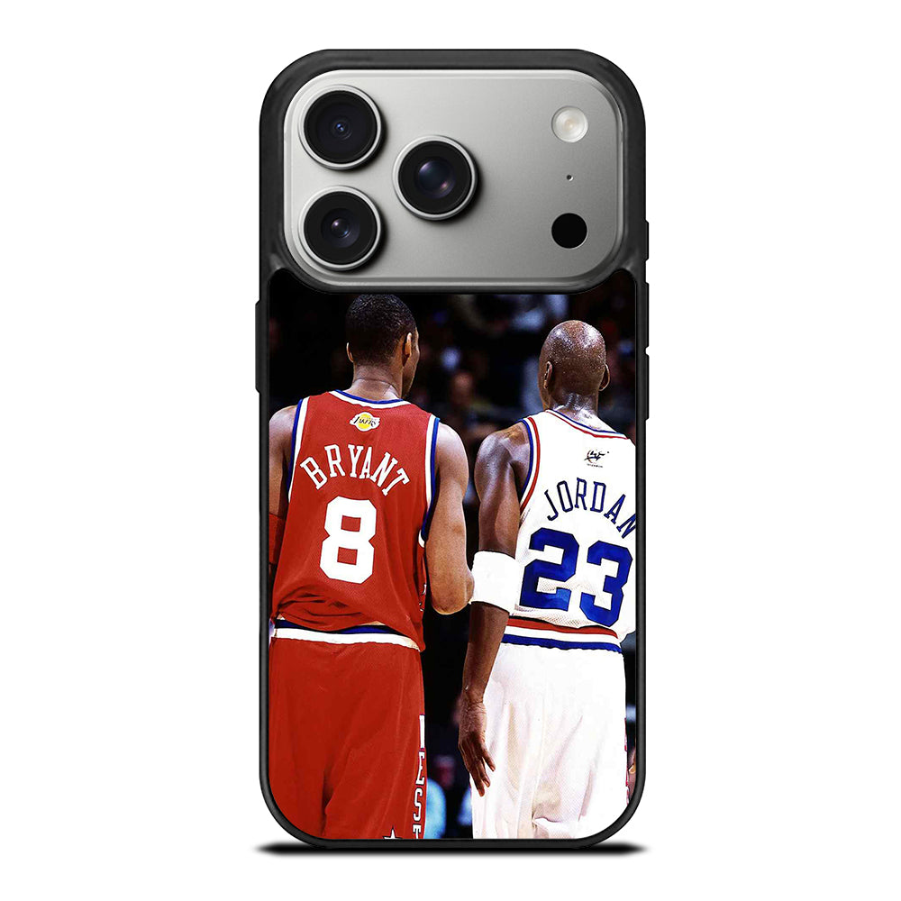 KOBE BRIANT X MICHAEL JORDAN BASKETBALL NBA iPhone 17 Pro Case Cover
