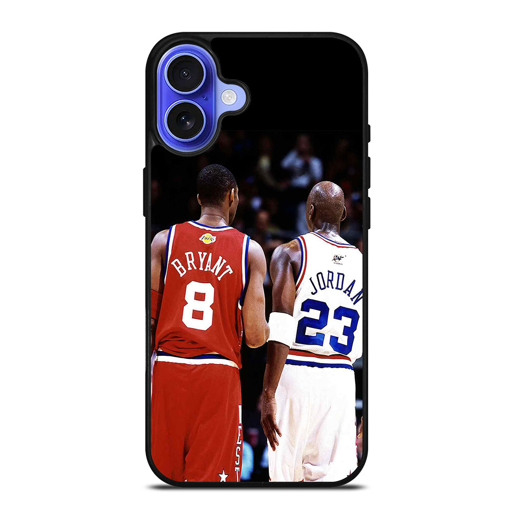 KOBE BRIANT X MICHAEL JORDAN BASKETBALL NBA iPhone 16 Case Cover
