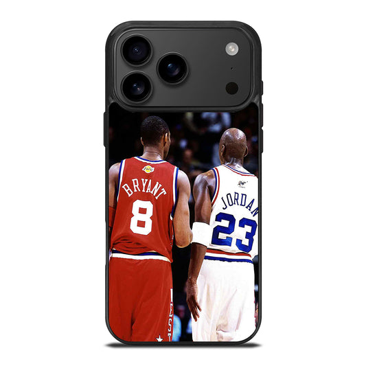 KOBE BRIANT X MICHAEL JORDAN BASKETBALL NBA iPhone 17 Pro Max Case Cover