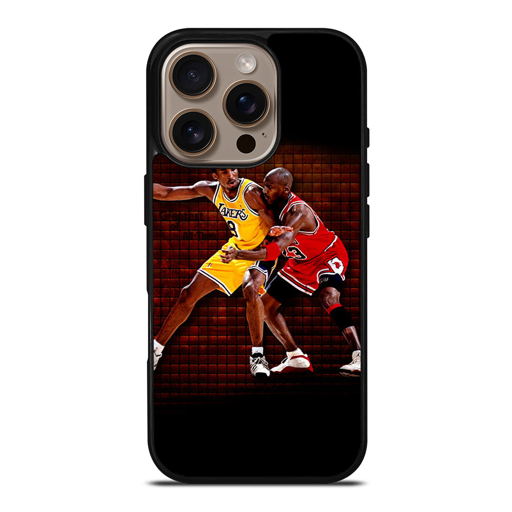 KOBE BRIANT X MICHAEL JORDAN BASKETBALL iPhone 16 Pro Case Cover