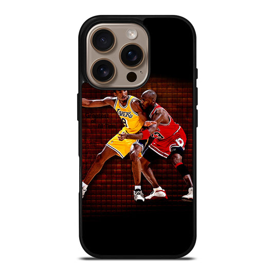 KOBE BRIANT X MICHAEL JORDAN BASKETBALL iPhone 16 Pro Case Cover