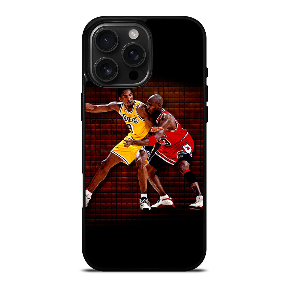 KOBE BRIANT X MICHAEL JORDAN BASKETBALL iPhone 16 Pro Max Case Cover