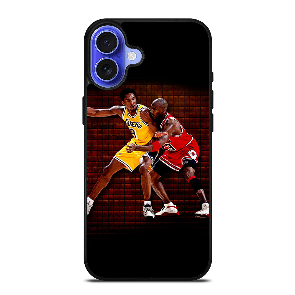 KOBE BRIANT X MICHAEL JORDAN BASKETBALL iPhone 16 Case Cover
