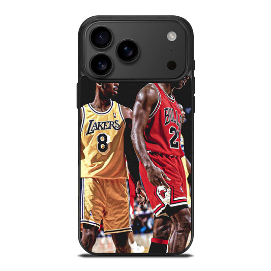 KOBE BRIANT X MICHAEL JORDAN NBA iPhone 17 Pro Max Case Cover