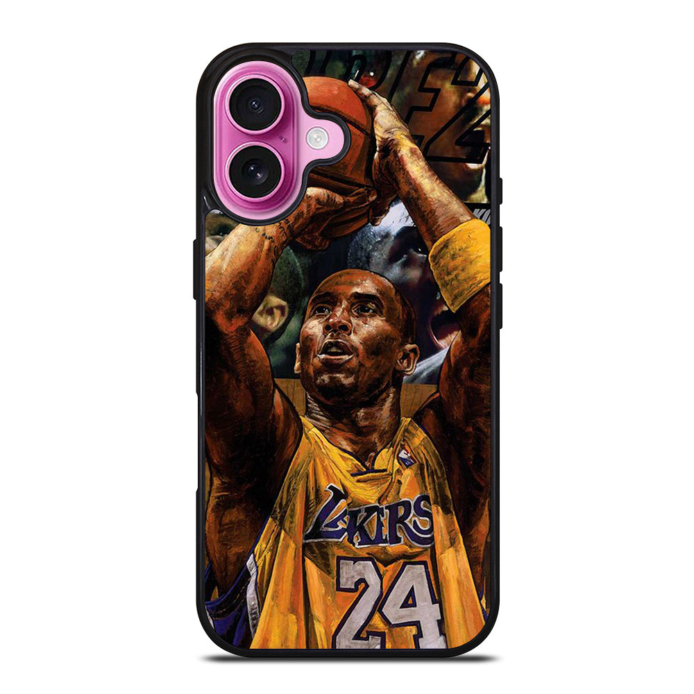 KOBE BRYANT ART NBA iPhone 16 Plus Case Cover