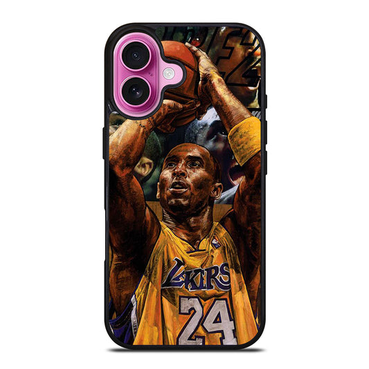 KOBE BRYANT ART NBA iPhone 16 Plus Case Cover