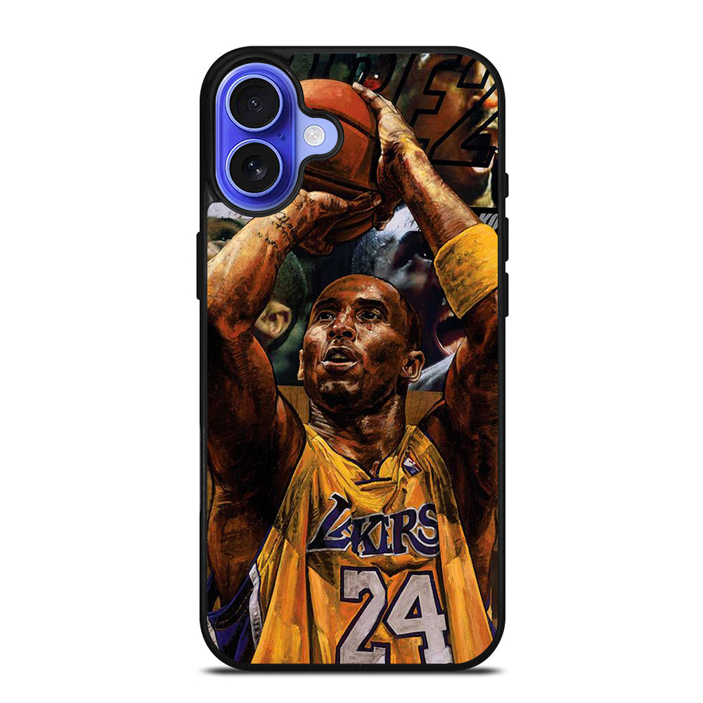 KOBE BRYANT ART NBA iPhone 16 Case Cover