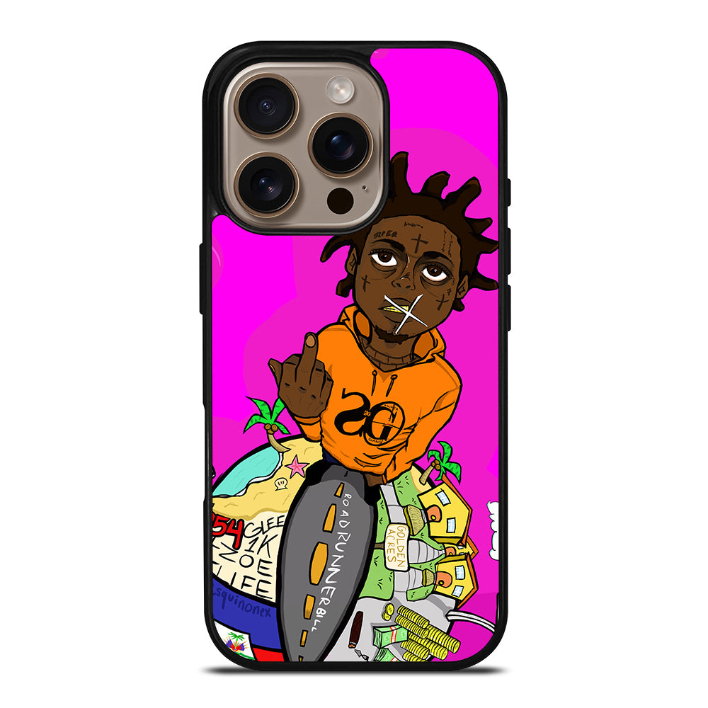 KODAK BLACK RAPPER CARTOON iPhone 16 Pro Case Cover